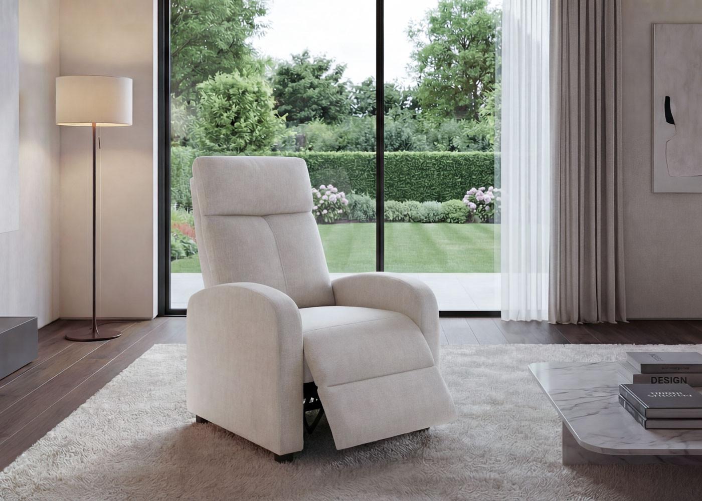 wohnli-moebel-suche-800000415118-1 RELAXSESSEL Beige Textil MCW Möbel > Sessel > Polstersessel Beige