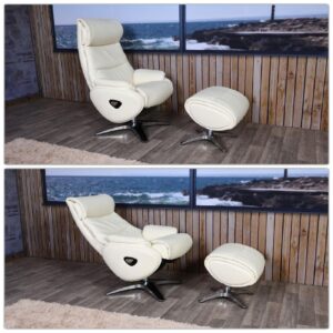 wohnli-moebel-suche-800000415125-1 RELAXSESSEL MIT HOCKER Cremeweiß Textil MCW Möbel > Sessel > Relaxsessel Weiß