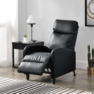 POLSTERSESSEL Bregenz Kunstleder Schwarz Textil [en.casa] Möbel > Sessel > Polstersessel Schwarz