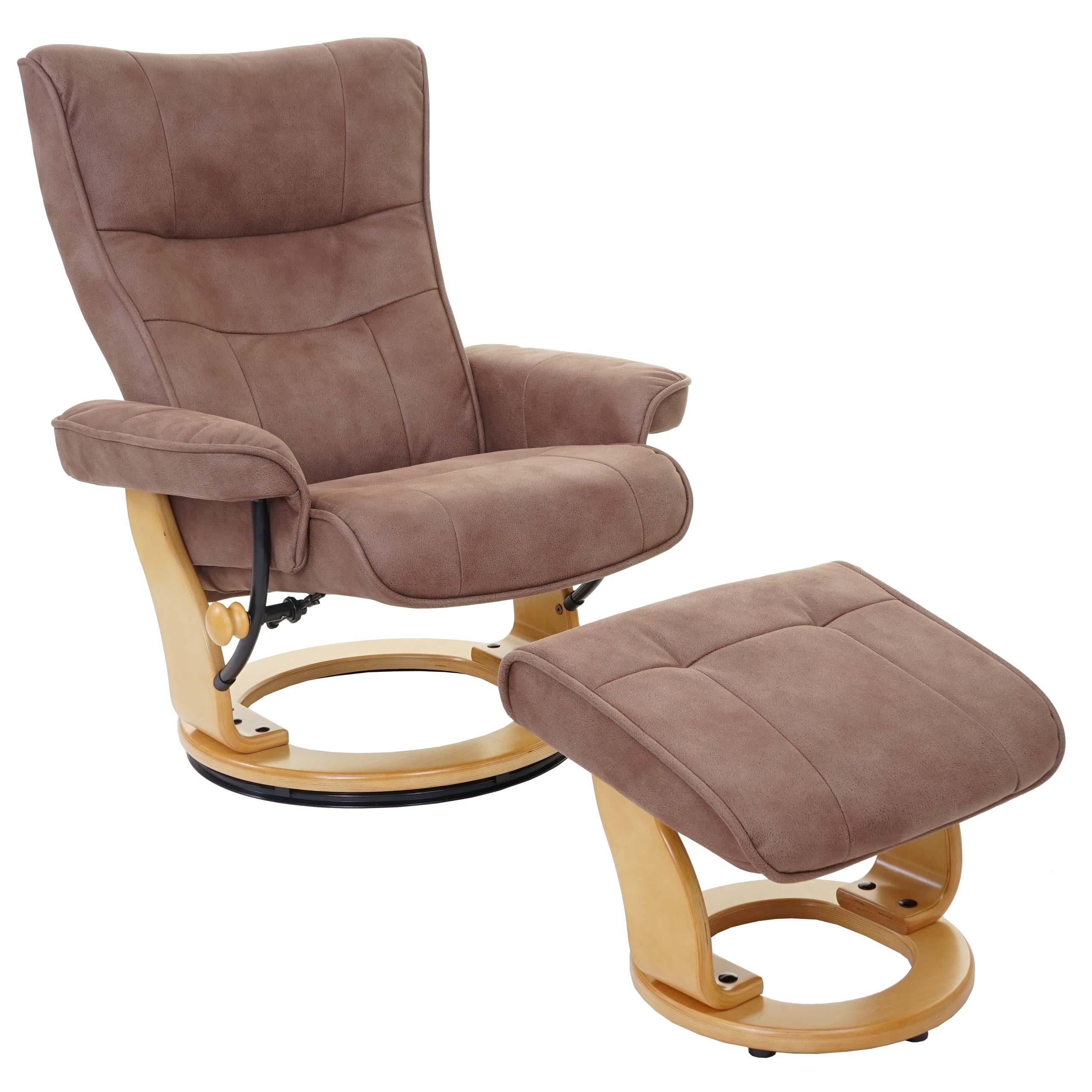 Wohnli Möbelsuche - RELAXSESSEL MIT HOCKER Braun
