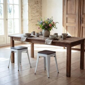 wohnli-moebel-suche-800000415487-1 HOCKER HOLZ-SITZFLÄCHE Weiß Holz MCW Möbel > Sessel > Hocker Weiß