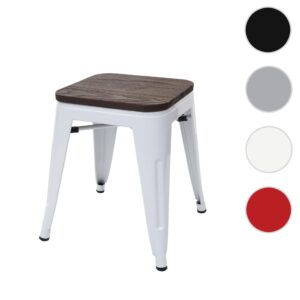 wohnli-moebel-suche-800000415497-1 HOCKER INKL. HOLZ-SITZFLÄCHE Weiß Holz MCW Möbel > Sessel > Hocker Weiß