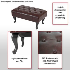 wohnli-moebel-suche-800000415520-1 OTTOMANE White Textil MCW Möbel > Sessel > Hocker Weiß