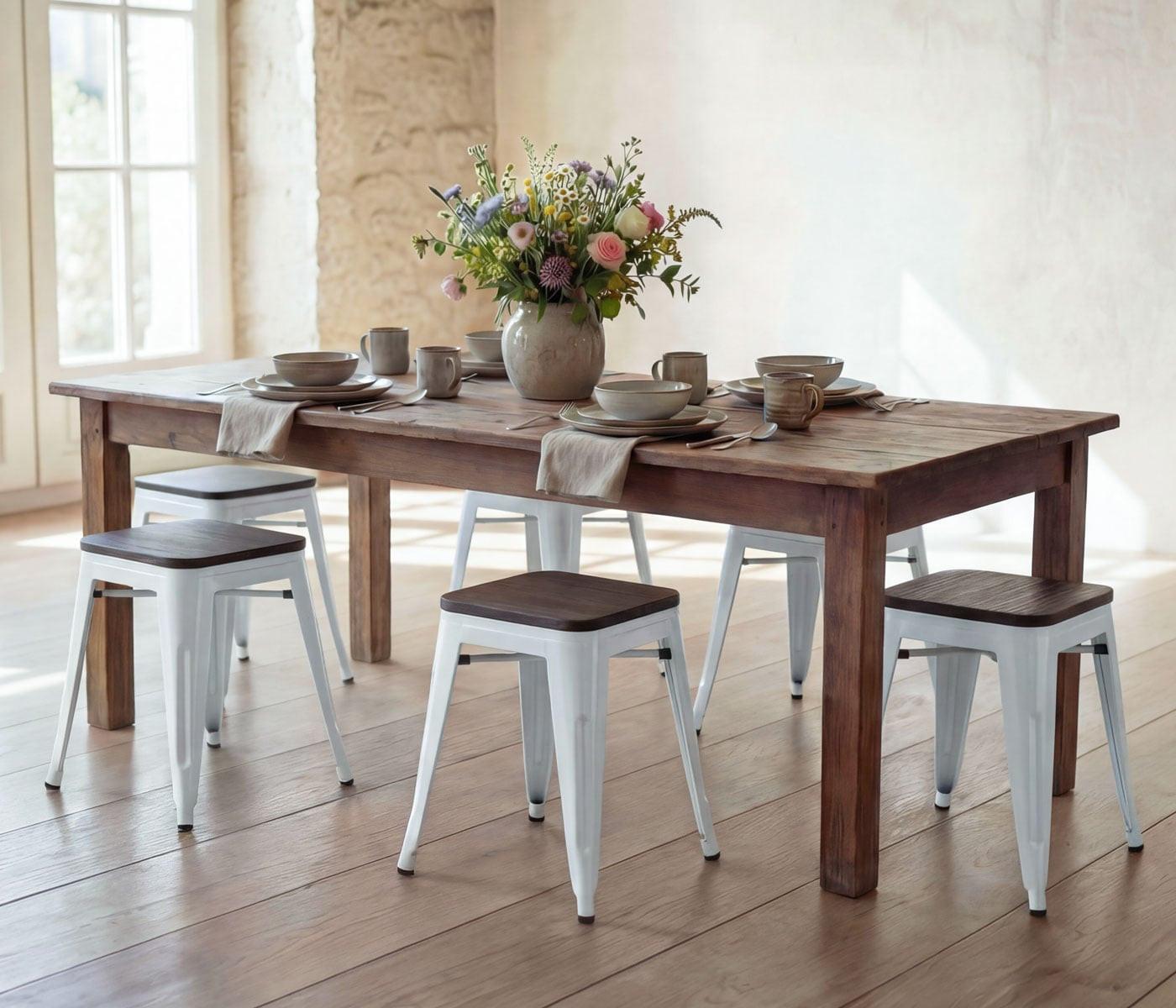 wohnli-moebel-suche-800000415539-1 HOCKER HOLZ-SITZFLÄCHE Weiß Holz MCW Möbel > Sessel > Hocker Weiß