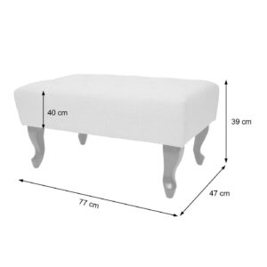 wohnli-moebel-suche-800000415550-1 OTTOMANE WASSERABWEISEND Grau Textil MCW Möbel > Sessel > Hocker Grau