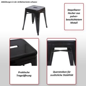 wohnli-moebel-suche-800000417358-1 HOCKER Grau 2er-Set Metall MCW Möbel > Sessel > Hocker Grau