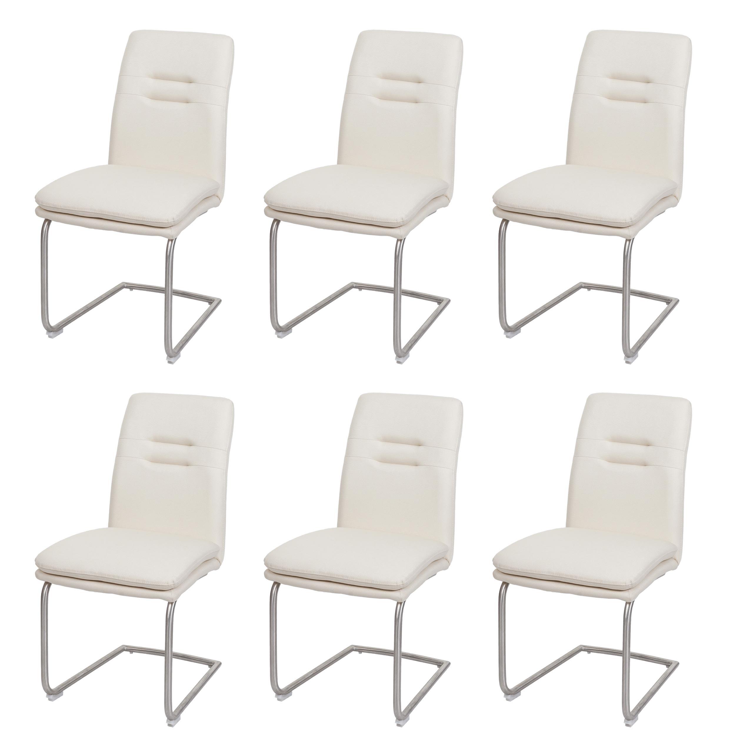 wohnli-moebel-suche-800000417378 Wohnli Möbelsuche - ESSZIMMERSTUHL Cremeweiß 6er-Set