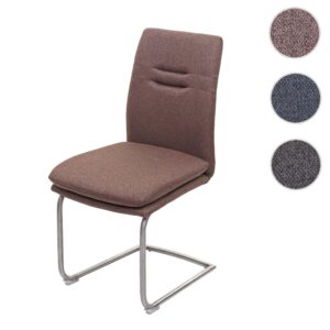 wohnli-moebel-suche-800000417380-1 ESSZIMMERSTUHL Braun Textil MCW Möbel > Stühle > Esszimmerstühle > Schwingstühle Braun