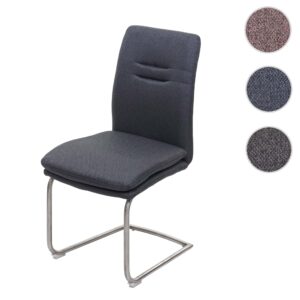 wohnli-moebel-suche-800000417389-1 ESSZIMMERSTUHL Anthrazit Textil MCW Möbel > Stühle > Esszimmerstühle > Schwingstühle Anthrazit