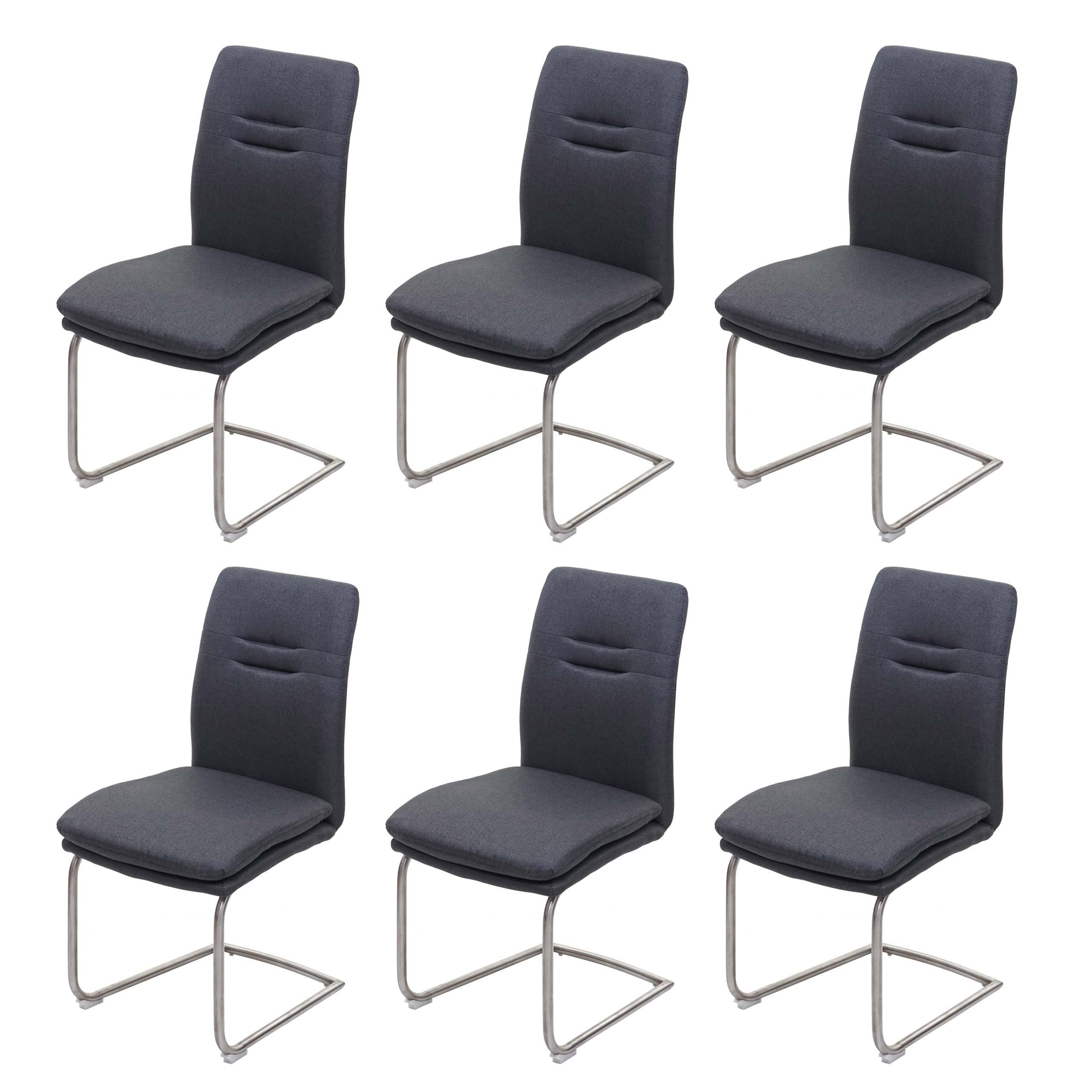 wohnli-moebel-suche-800000417405 Wohnli Möbelsuche - ESSZIMMERSTUHL Anthrazit 6er-Set