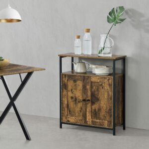 BEISTELLTISCH Aremark Holzwerkstoff [en.casa] Möbel > Tische > Beistelltische Braun