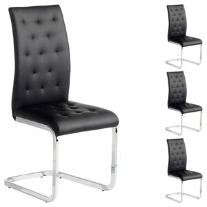 Wohnli Möbelsuche - SCHWINGSTUHL CHLOE 4er-Set schwarz