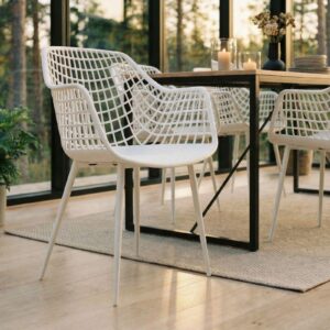 wohnli-moebel-suche-800000422673-1 GARTENSTUHL LUCIA 4er-Set weiß/weiß Textil IDIMEX Garten & Outdoor > Gartenmöbel > Gartenstühle Weiß