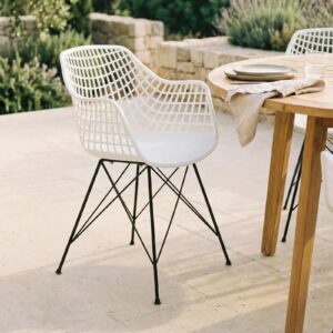 wohnli-moebel-suche-800000422678-1 GARTENSTÜHLE ALICANTE 4er-Set weiß Textil IDIMEX Garten & Outdoor > Gartenmöbel > Gartenstühle Weiß