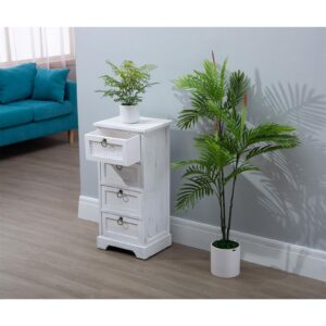 NACHTTISCH IRMA weiß Holz CARO-Möbel Möbel > Kommoden & Schubladenschränke > Nachttische Weiß
