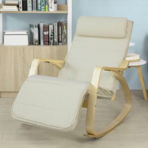 wohnli-moebel-suche-800000428358-1 SCHAUKELSTUHL Weiß Textil, Holz SoBuy Möbel > Sessel > Relaxsessel Weiß