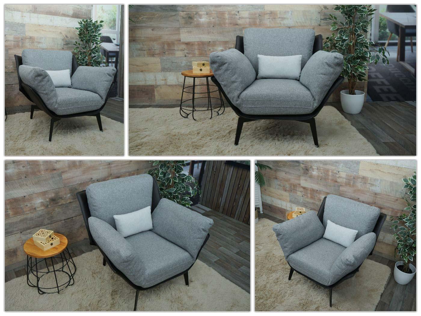wohnli-moebel-suche-800000428556-1 SESSEL Schwarz Textil MCW Möbel > Sessel > Polstersessel Schwarz