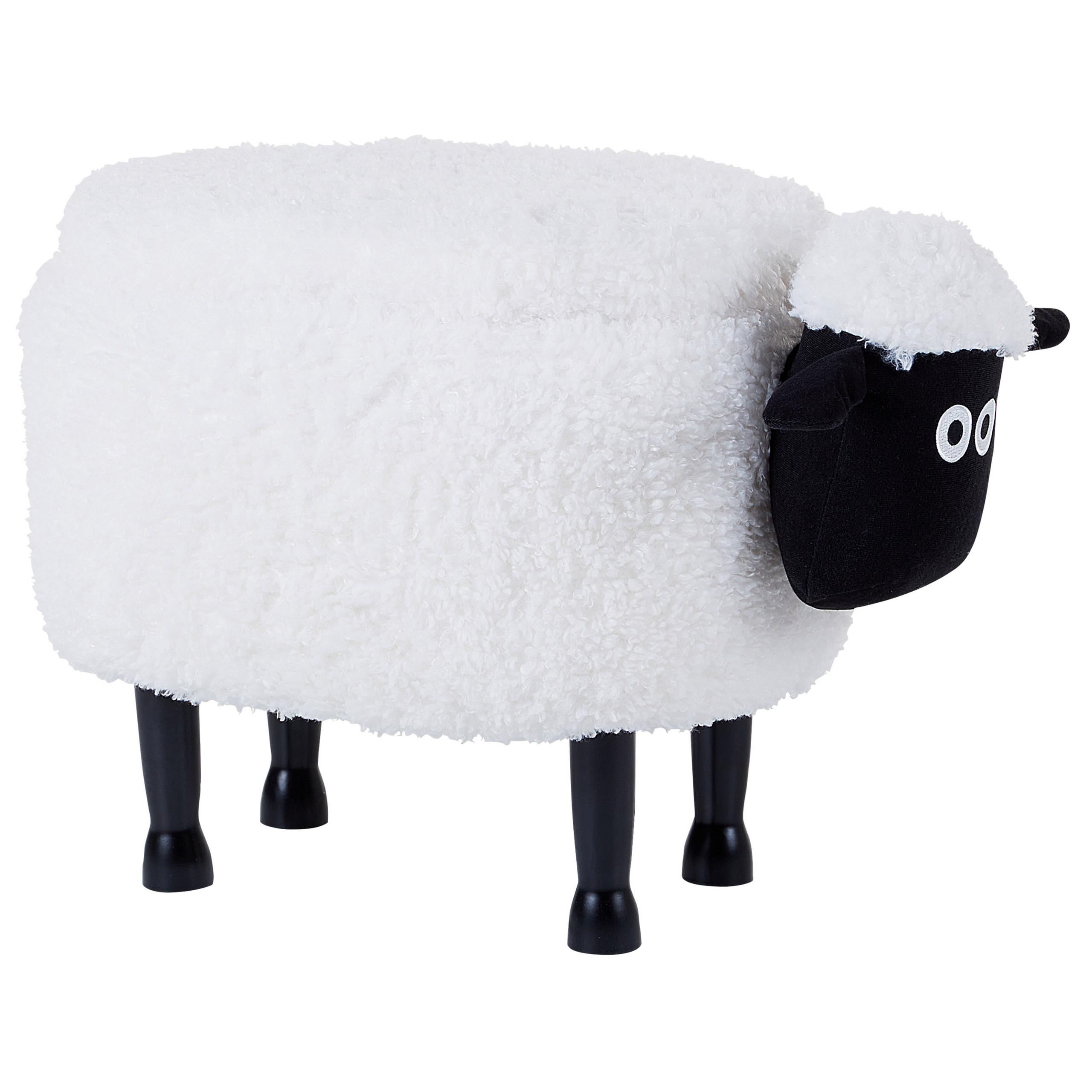 wohnli-moebel-suche-800000463037 Wohnli Möbelsuche - TIERHOCKER Weiß Sheep 35/55/40 cm