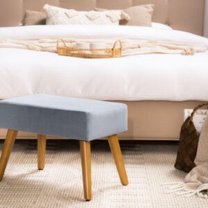 wohnli-moebel-suche-800000463042-1 HOCKER Takoma 30/50/35 cm Textil Beliani Möbel > Sessel > Hocker Grau