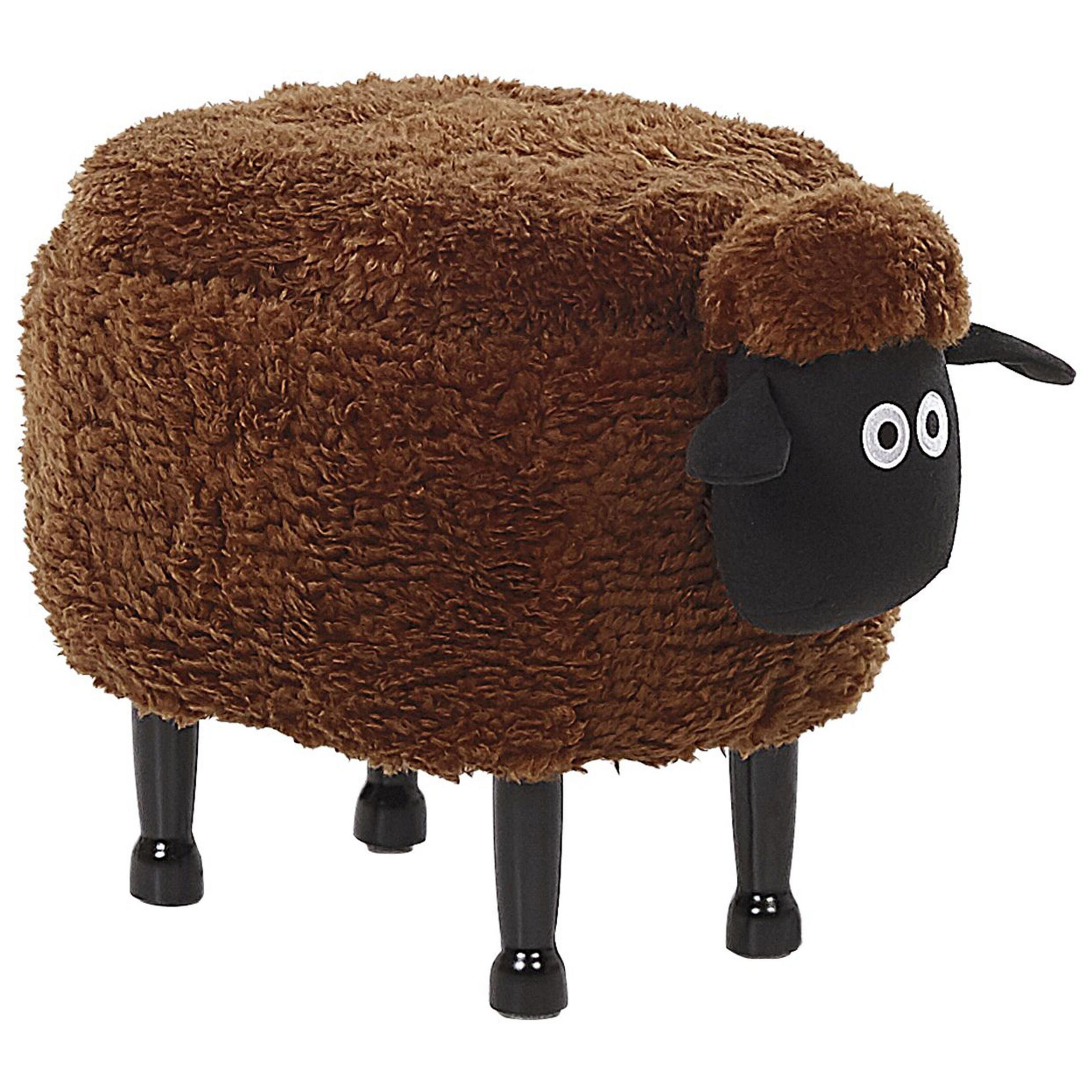 wohnli-moebel-suche-800000463061 Wohnli Möbelsuche - TIERHOCKER Braun Sheep 35/55/40 cm