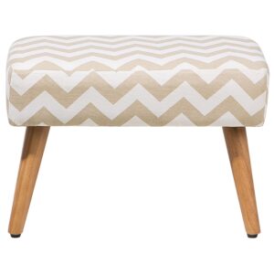wohnli-moebel-suche-800000463065-1 HOCKER Takoma 30/50/35 cm Textil Beliani Möbel > Sessel > Hocker Beige