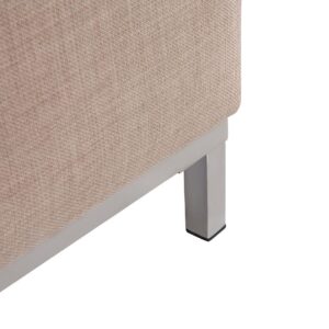 wohnli-moebel-suche-800000463084-1 OTTOMANE Oslo 71/95/46 cm Textil Beliani Möbel > Sessel > Hocker Beige