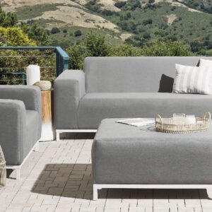 wohnli-moebel-suche-800000463090-1 OTTOMANE Rovigo 83/83/36 cm Textil Beliani Möbel > Sessel > Hocker Grau
