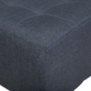 wohnli-moebel-suche-800000463100-1 OTTOMANE Aberdeen 80/80/36 cm Textil Beliani Möbel > Sessel > Hocker Grau