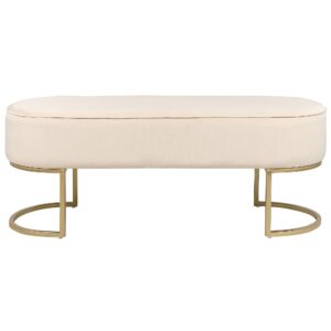 wohnli-moebel-suche-800000463286-1 BETTBANK Milry 40/104/40 cm Textil Beliani Möbel > Bänke > Sitzbänke Beige