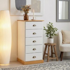KOMMODE PARIS weiß/braun Holz IDIMEX Möbel > Kommoden & Schubladenschränke > Kommoden Weiß