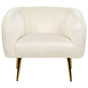 wohnli-moebel-suche-800000464255-1 SESSEL Samtstoff Beige Laconia Textil Beliani Möbel > Sessel > Polstersessel Beige