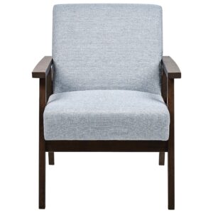 wohnli-moebel-suche-800000464287-1 SESSEL Polsterbezug Grau Asnes Textil Beliani Möbel > Sessel > Polstersessel Grau