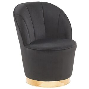 wohnli-moebel-suche-800000464288 Wohnli Möbelsuche - SESSEL Samtstoff Schwarz/Gold Alby