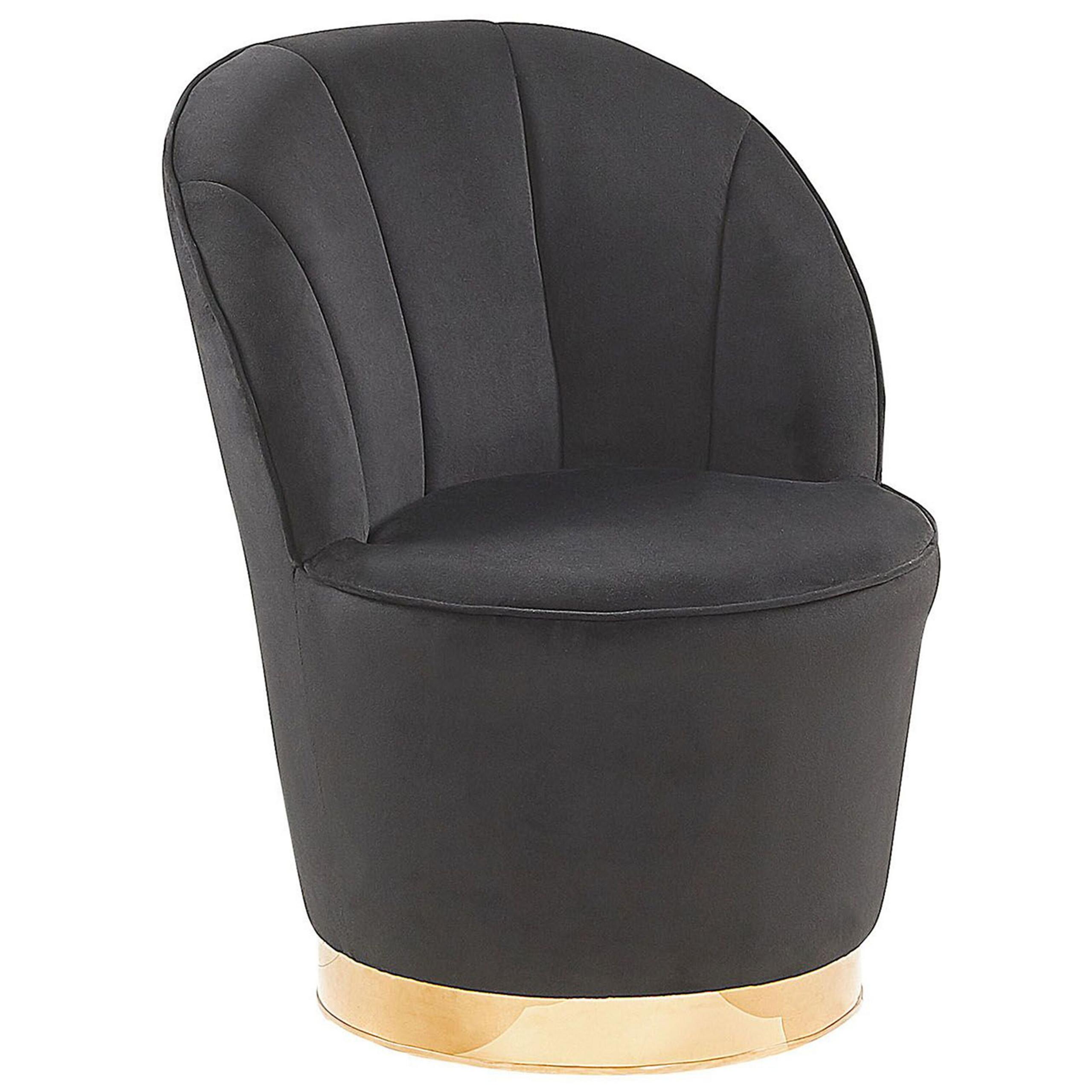wohnli-moebel-suche-800000464288 Wohnli Möbelsuche - SESSEL Samtstoff Schwarz/Gold Alby
