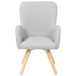 wohnli-moebel-suche-800000464298-1 SESSEL Polsterbezug Grau Bjarn Textil Beliani Möbel > Sessel > Polstersessel Grau