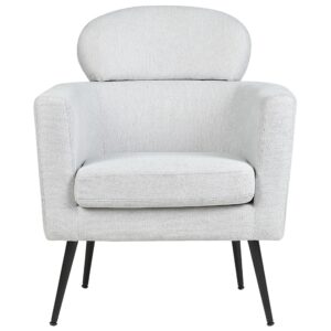 SESSEL Polsterbezug Grau Soby Textil Beliani Möbel > Sessel > Polstersessel Grau