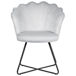 wohnli-moebel-suche-800000464341-1 SESSEL Samtstoff Grau Lovelock Textil Beliani Möbel > Sessel > Polstersessel Grau