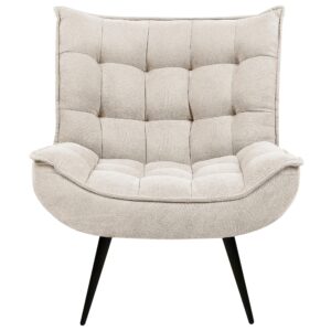 wohnli-moebel-suche-800000464343-1 SESSEL Polsterbezug Beige Alvesta Textil Beliani Möbel > Sessel > Polstersessel Beige