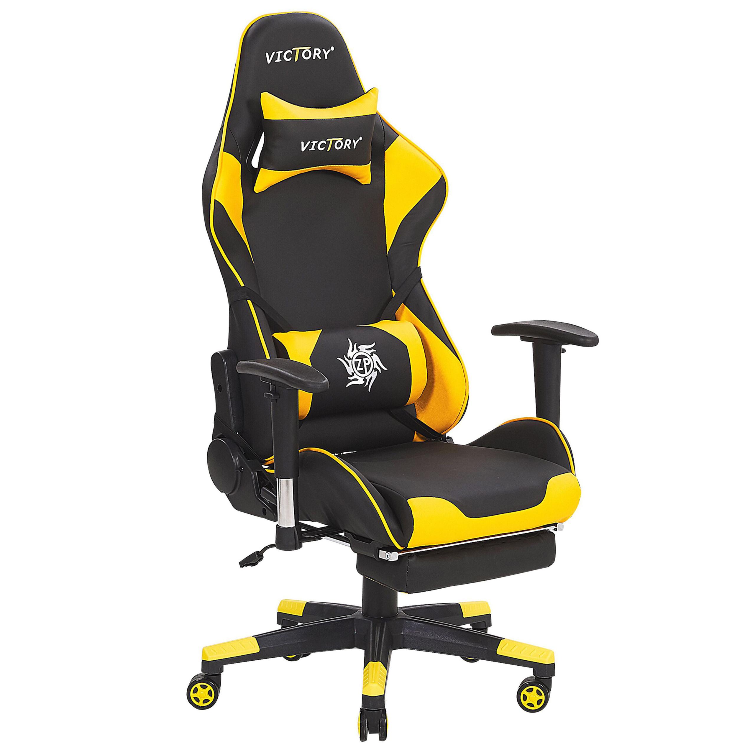 wohnli-moebel-suche-800000464634 Wohnli Möbelsuche - GAMINGSTUHL Kunstleder Schwarz/Gelb Victory