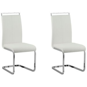 wohnli-moebel-suche-800000464869 Wohnli Möbelsuche - ESSZIMMERSTUHL 2er-Set Kunstleder Weiß Greedin