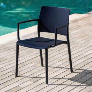wohnli-moebel-suche-800000464960-1 GARTENSTÜHLE TERRA 4er-Set schwarz Textil IDIMEX Garten & Outdoor > Gartenmöbel > Gartenstühle Schwarz
