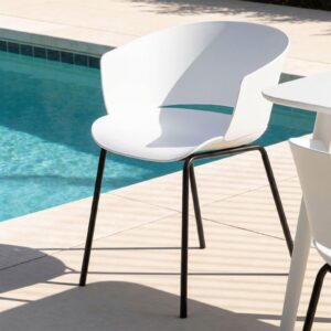 wohnli-moebel-suche-800000464965-1 GARTENSTÜHLE NIVEL 4er-Set weiß Textil IDIMEX Garten & Outdoor > Gartenmöbel > Gartenstühle Weiß