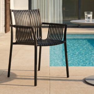wohnli-moebel-suche-800000464969-1 GARTENSTÜHLE OLEA 4er-Set schwarz Textil IDIMEX Garten & Outdoor > Gartenmöbel > Gartenstühle Schwarz