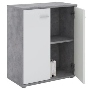 wohnli-moebel-suche-800000465018-1 KOMMODE TOMMY Betonoptik/weiß Holzwerkstoff CARO-Möbel Möbel > Betten > Hoch- und Etagenbetten > Hochbetten Grau