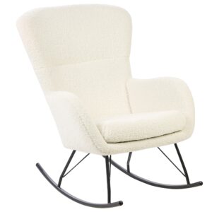 wohnli-moebel-suche-800000465588 Wohnli Möbelsuche - SCHAUKELSESSEL Bouclé Cremeweiß /Schwarz Anaset