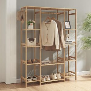KLEIDERSTÄNDER Ilomantsi Holz [en.casa] Garderoben > Kleiderständer Braun
