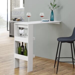 BARTISCH Bromölla Holzwerkstoff [en.casa] Möbel > Tische > Bartische Weiß