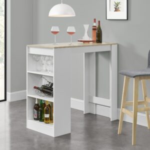 BARTISCH Kouvala Holzwerkstoff [en.casa] Möbel > Tische > Bartische Beige
