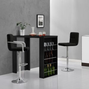 BARTISCH Bonn Holzwerkstoff [en.casa] Möbel > Tische > Bartische Schwarz
