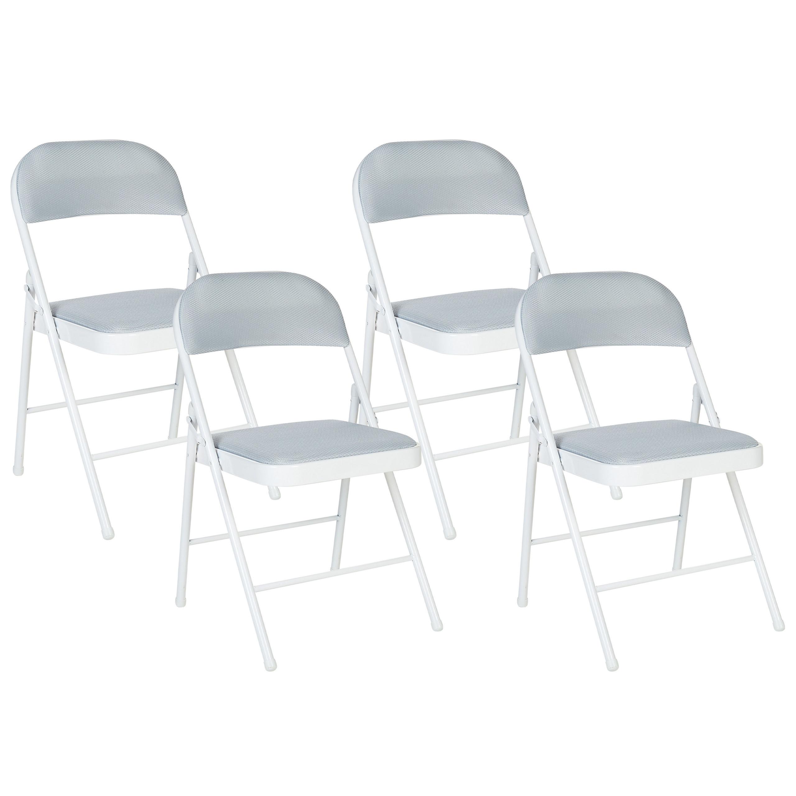 wohnli-moebel-suche-800000469442 Wohnli Möbelsuche - KLAPPSTUHL 4er-Set Metall Grau Sparks
